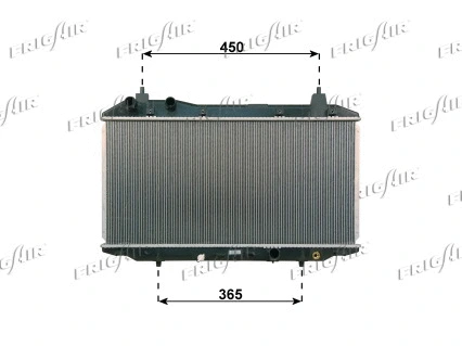 Radiator, engine cooling (0119.3032)