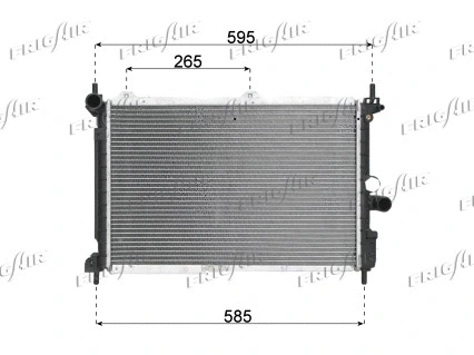 Radiator, engine cooling (0107.2038)