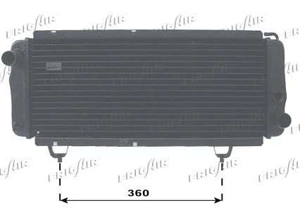 Radiator, engine cooling (0103.1008)