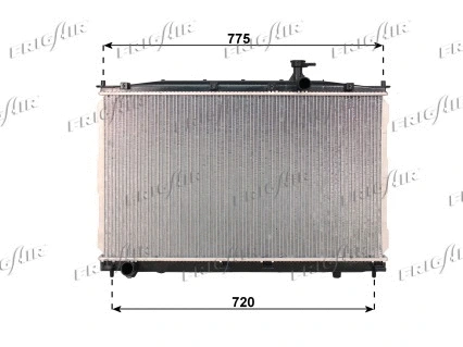 Radiator, engine cooling (0128.3109)