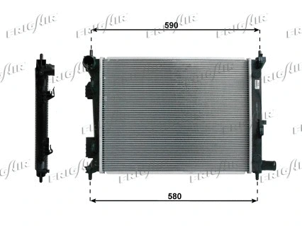 Radiator, engine cooling (0133.3036)