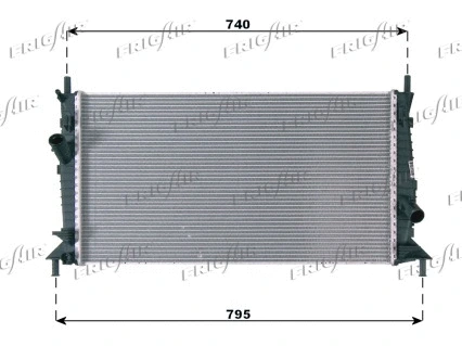 Radiator, engine cooling (0105.3084)
