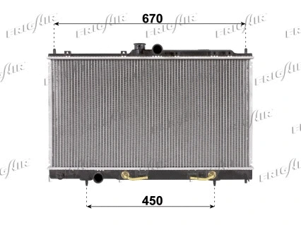 Radiator, engine cooling (0116.3030)