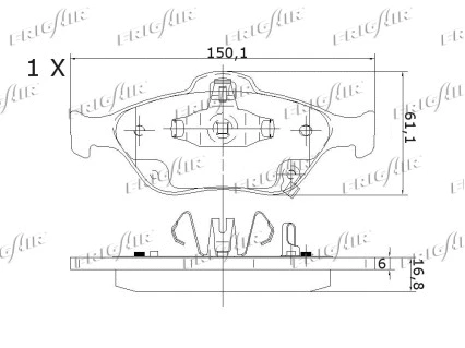 Brake Pad Set, disc brake