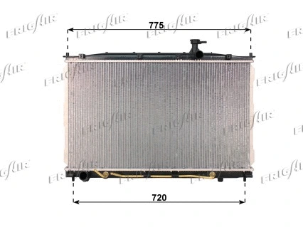 Radiator, engine cooling (0128.3110)
