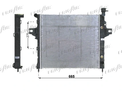 Radiator, engine cooling (0118.3015)