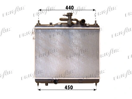 Radiator, engine cooling (0128.3093)