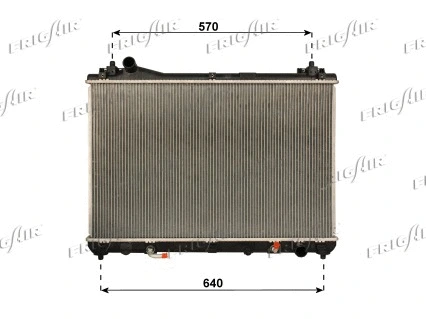 Radiator, engine cooling (0114.3043)
