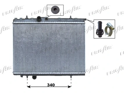 Radiator, engine cooling (0108.3035)