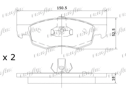 Brake Pad Set, disc brake