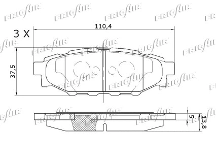 Brake Pad Set, disc brake