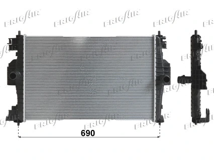 Radiator, engine cooling (0103.3082)