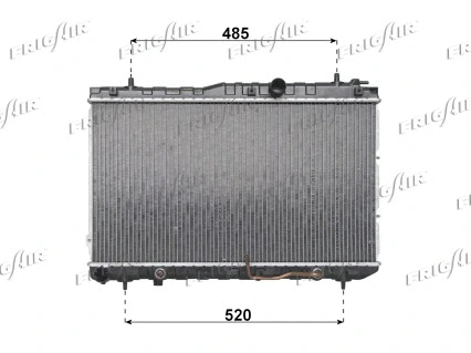 Radiator, engine cooling (0133.3034)