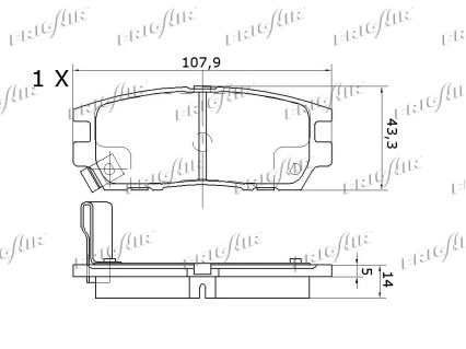 Brake Pad Set, disc brake