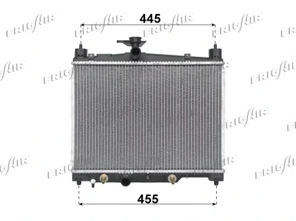 Radiator, engine cooling (0115.3014)