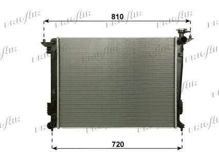 Radiator, engine cooling (0133.3042)