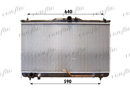 Radiator, engine cooling (0128.3092)