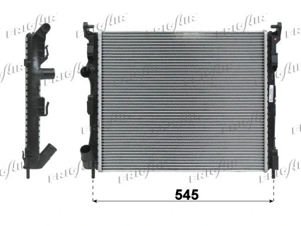 Radiator, engine cooling (0109.3093)