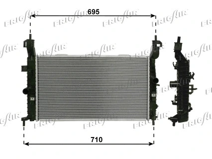 Radiator, engine cooling (0107.3095)