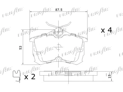 Brake Pad Set, disc brake
