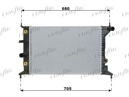Radiator, engine cooling (0107.3049)