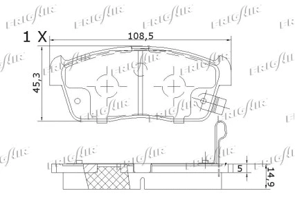 Brake Pad Set, disc brake