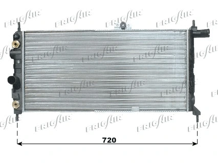 Radiator, engine cooling (0107.3026)