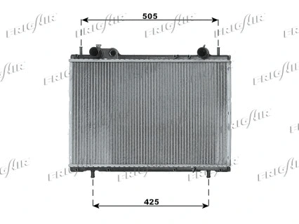 Radiator, engine cooling (0104.3100)
