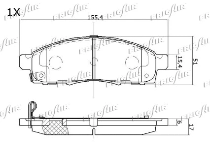Brake Pad Set, disc brake