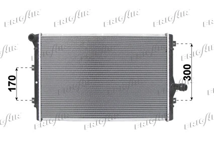 Radiator, engine cooling (0110.3066)