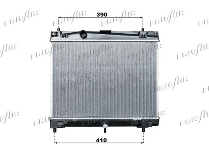 Radiator, engine cooling (0115.3010)