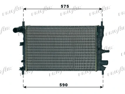 Radiator, engine cooling (0105.3062)