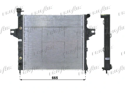 Radiator, engine cooling (0118.3016)