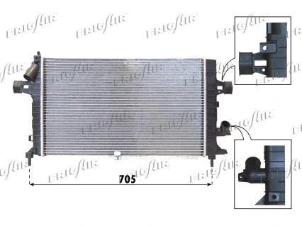 Radiator, engine cooling (0107.3089)