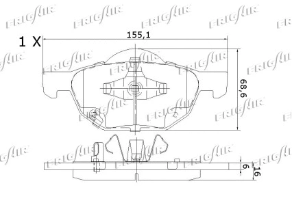 Brake Pad Set, disc brake