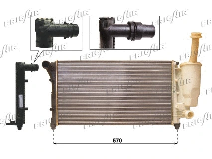 Radiator, engine cooling (0104.3119)