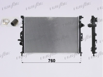 Radiator, engine cooling (0105.3107)