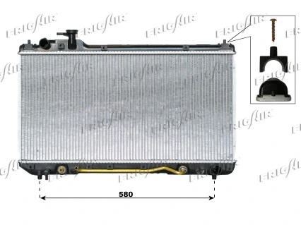 Radiator, engine cooling (0115.3105)