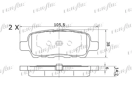 Brake Pad Set, disc brake