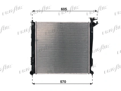 Radiator, engine cooling (0133.3047)