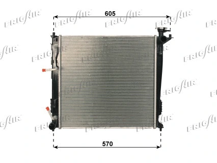 Radiator, engine cooling (0133.3048)