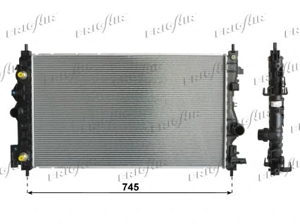 Radiator, engine cooling (0107.3121)