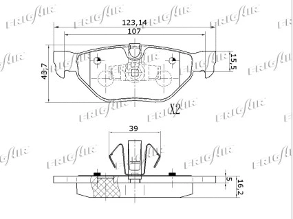 Brake Pad Set, disc brake (PD02.502)
