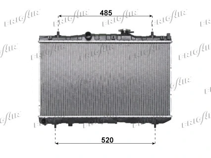 Radiator, engine cooling (0133.3030)