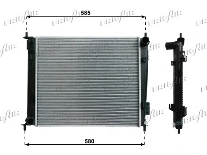 Radiator, engine cooling (0133.3037)