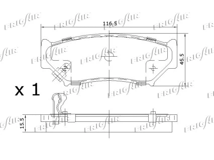Brake Pad Set, disc brake
