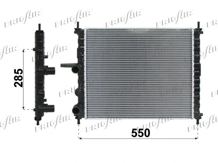 Radiator, engine cooling (0104.3088)