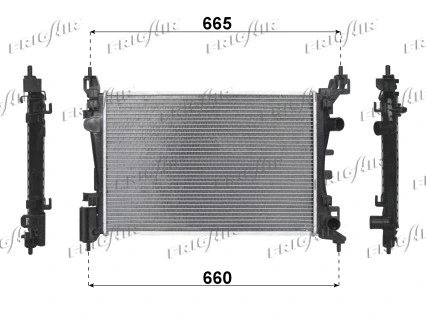 Radiator, engine cooling (0107.3101)