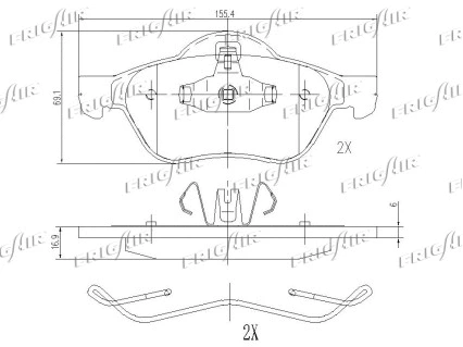 Brake Pad Set, disc brake