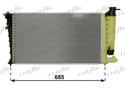 Radiator, engine cooling (0108.3063)